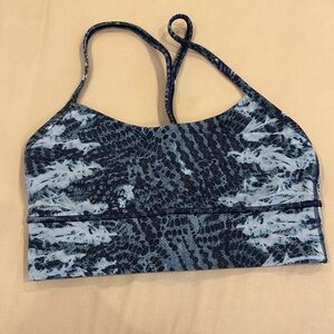 Lululemon Racerback Patterned Sports Bra